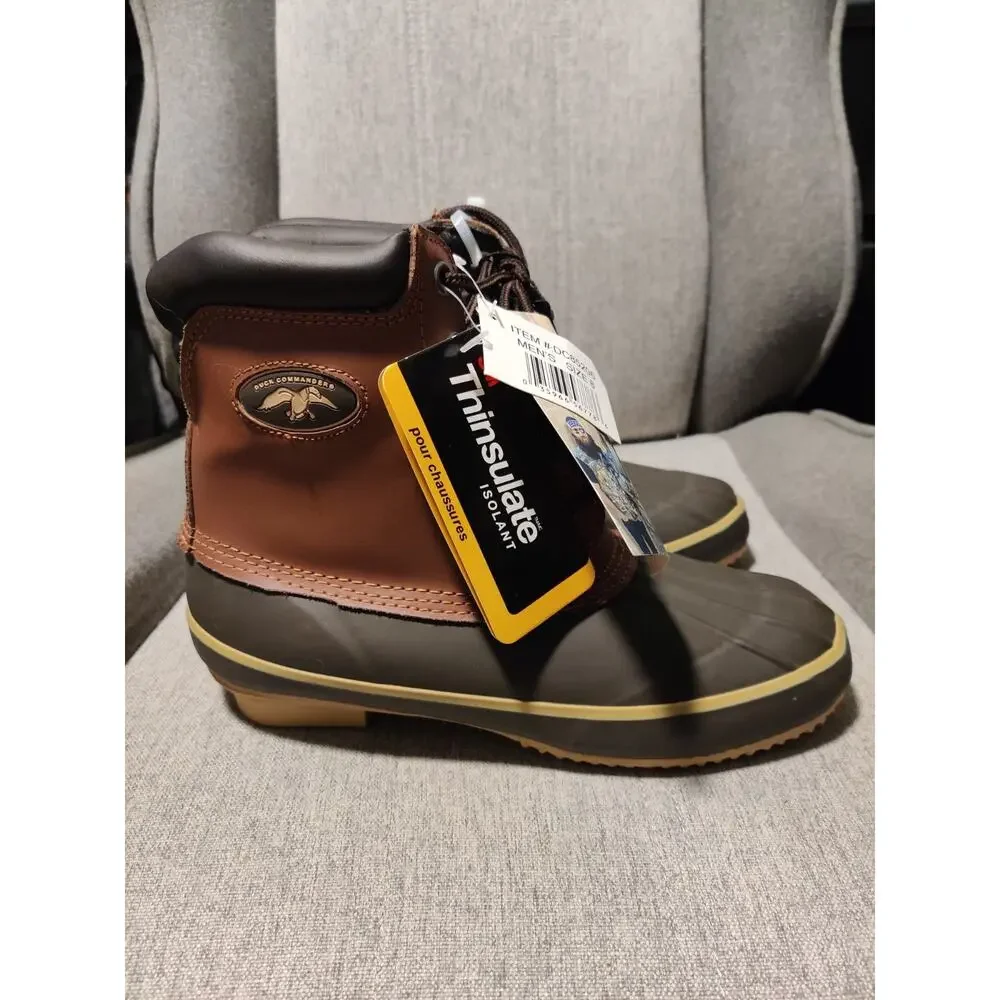 Duck Commander Men's Steel Shank Thinsulate Duck Boots Size 8 NEW